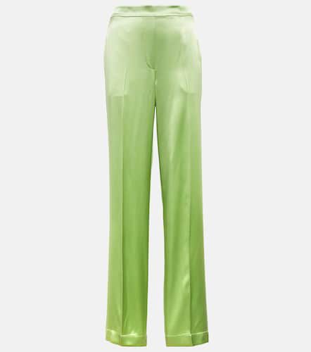 Pantalon droit Tova en satin de soie - Joseph - Modalova