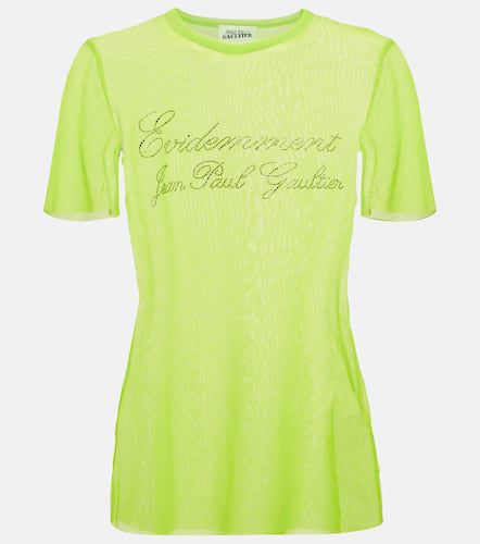T-shirt en résille à ornements - Jean Paul Gaultier - Modalova
