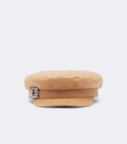 Casquette gavroche en laine mélangée - Roger Vivier - Modalova