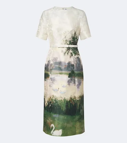 Robe midi Elizabeth à fleurs - Leo Lin - Modalova