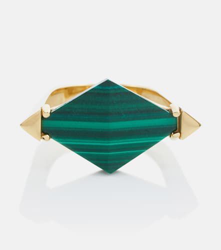 Bague Deco Rombo en or 9 ct et malachite - Aliita - Modalova