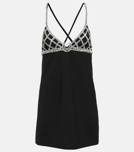 Robe Heavy en crêpe à cristaux - Elie Saab - Modalova