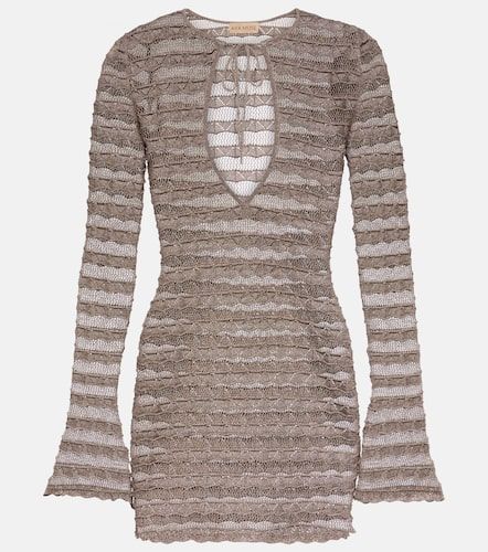 Robe en maille métallisée à dentelle - Aya Muse - Modalova