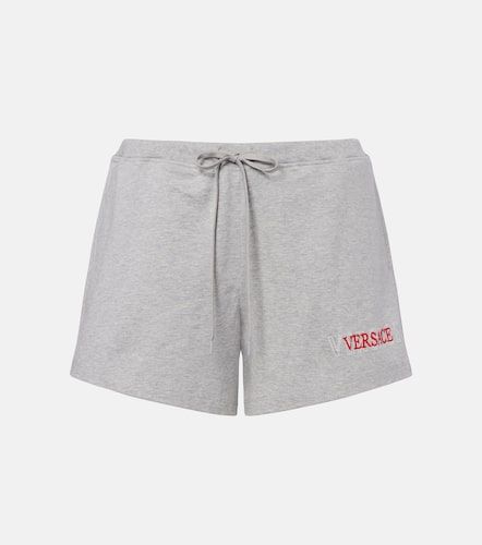 Versace Short en coton à logo - Versace - Modalova