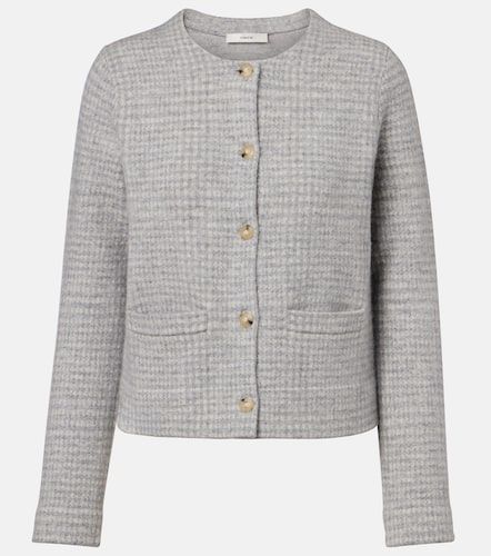 Cardigan en laine et cachemire à carreaux - Vince - Modalova
