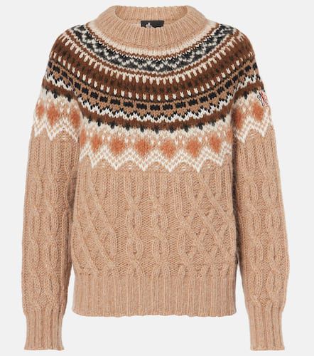 Pull en jacquard de mohair et laine - Moncler Grenoble - Modalova