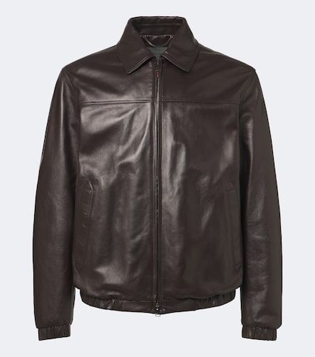 Canali Veste blouson en cuir - Canali - Modalova