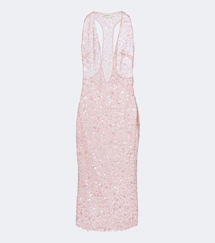 Robe midi Olympia en soie à sequins - The New Arrivals Ilkyaz Ozel - Modalova