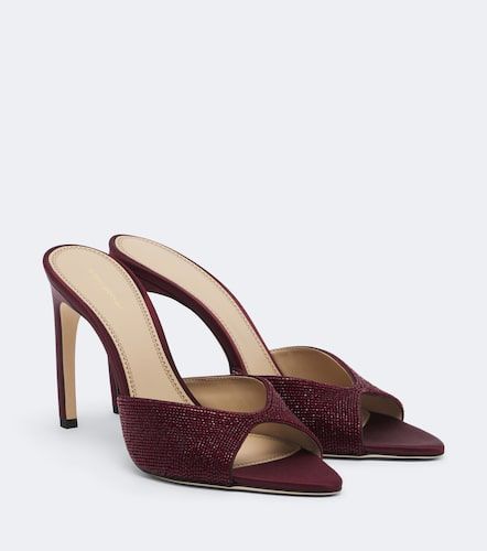 Mules Harlow en satin à perles - Victoria Beckham - Modalova