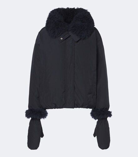 Veste doudoune en laine - Yves Salomon - Modalova