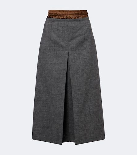 Prada Jupe midi en laine - Prada - Modalova