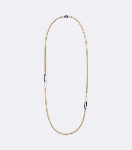 Collier Feelings en or 18 ct, émail et diamants - Nikos Koulis - Modalova