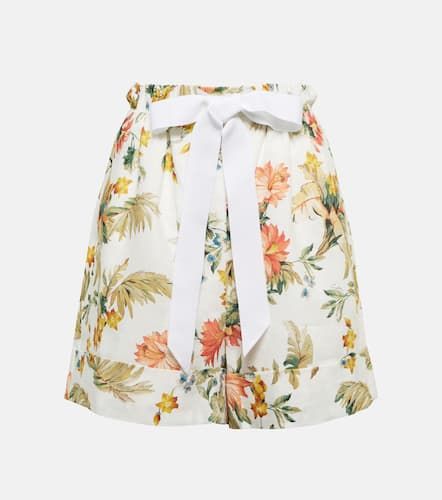 Vacation – Short Maui en lin à fleurs - Erdem - Modalova