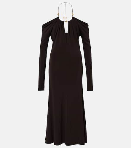 Robe midi à encolure bardot - Ferragamo - Modalova