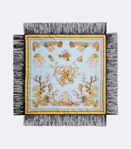 Foulard en soie à imprimé et franges - La DoubleJ - Modalova