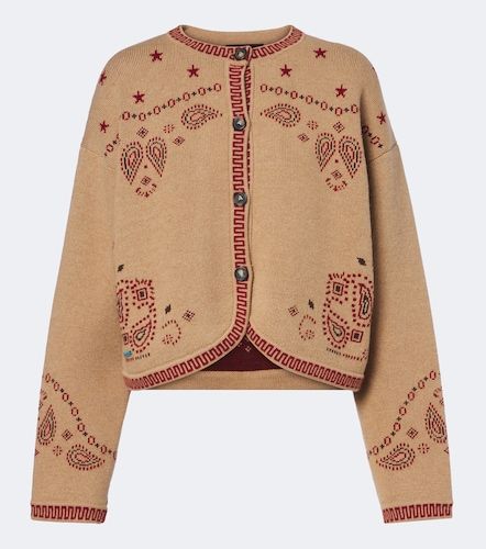 Cardigan Bandana Jacquard en laine et cachemire - Alanui - Modalova
