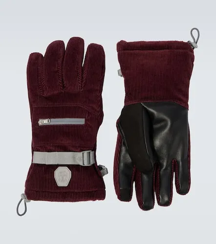 Gants de ski en velours côtelé et cuir - Brunello Cucinelli - Modalova
