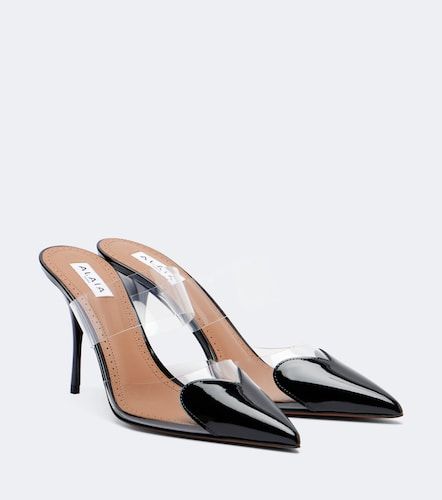 Alaïa Mules Le Cœur en cuir verni - Alaia - Modalova