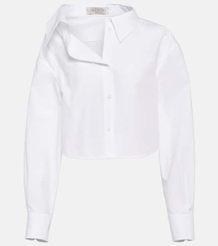 Chemise asymétrique raccourcie en coton - Valentino - Modalova