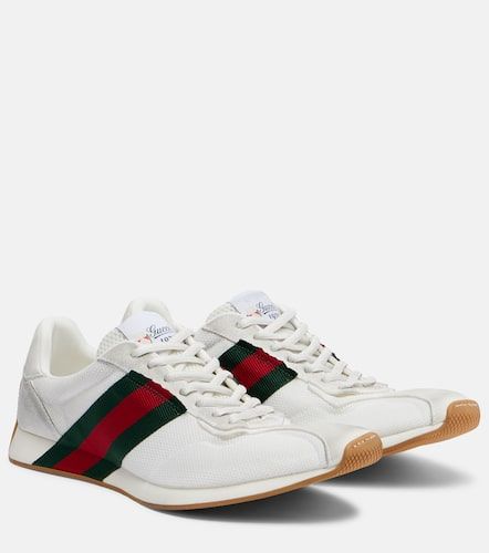 Baskets Tempo à empiècements en daim - Gucci - Modalova
