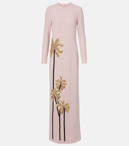 Robe longue Nevina à cristaux - Costarellos - Modalova