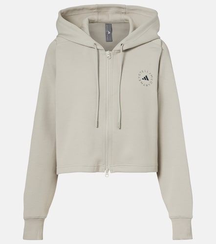 Sweat-shirt à capuche en coton mélangé à logo - Adidas by Stella McCartney - Modalova