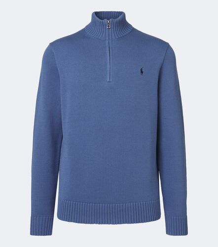 Pull Pony en coton à col zippé - Polo Ralph Lauren - Modalova