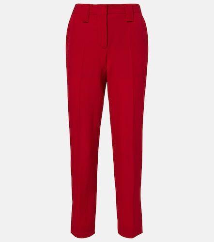 Pantalon ajusté en laine vierge - Versace - Modalova
