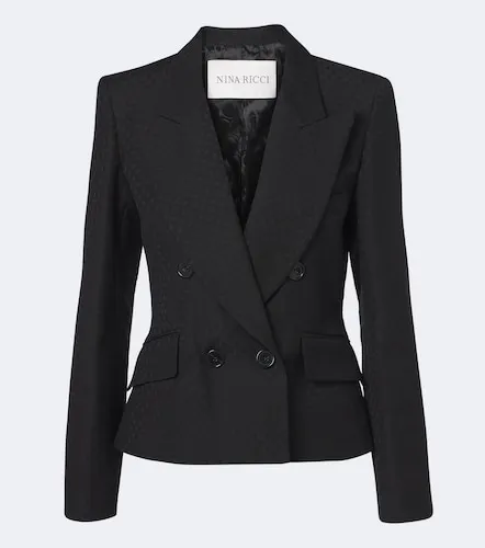 Blazer en jacquard de laine mélangée - Nina Ricci - Modalova