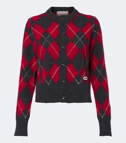 Ami Paris Cardigan en laine vierge - Ami Paris - Modalova
