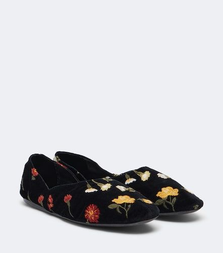 Ballerines Jane en velours à broderies - Khaite - Modalova