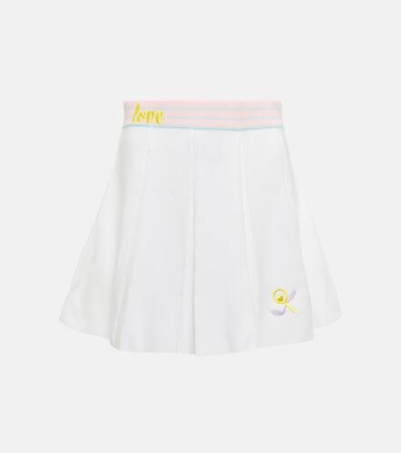 Mini-jupe Roz brodée à plis - LoveShackFancy - Modalova