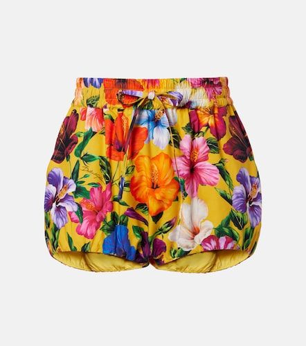 Short en coton à fleurs - Dolce&Gabbana - Modalova