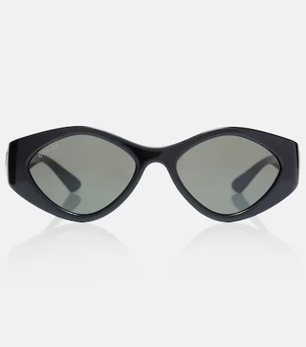 Lunettes de soleil ovales Interlocking G - Gucci - Modalova