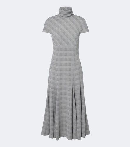 Robe midi Thea à motif Prince de Galles - Emilia Wickstead - Modalova