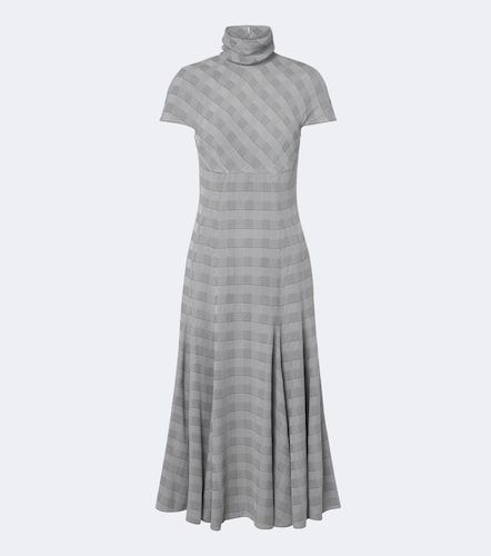 Robe midi Thea à motif Prince de Galles - Emilia Wickstead - Modalova