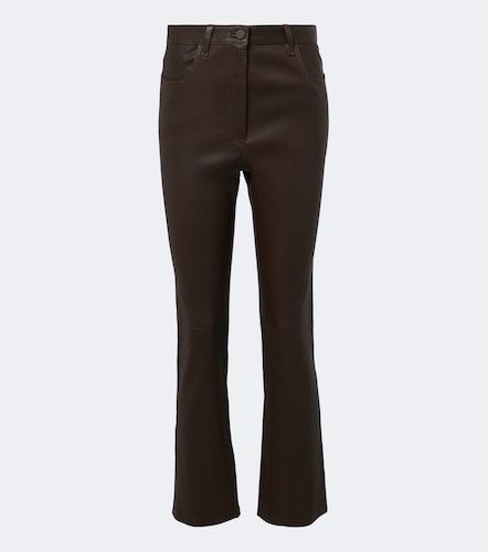 Joseph Pantalon droit Duke en cuir - Joseph - Modalova