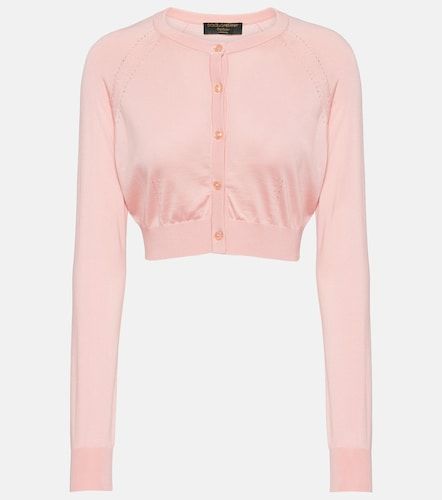 Cardigan court Capri en soie - Dolce&Gabbana - Modalova