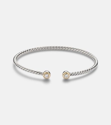 Bracelet Micro Cable Flex® en argent sterling 925 et or 14 ct - David Yurman - Modalova