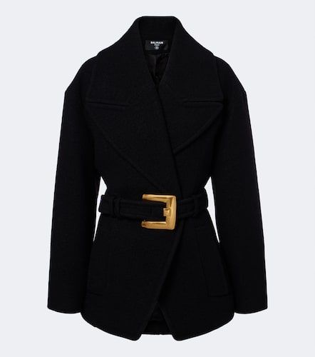 Balmain Manteau en laine vierge - Balmain - Modalova