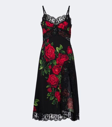 Robe nuisette en soie et coton mélangés - Dolce&Gabbana - Modalova