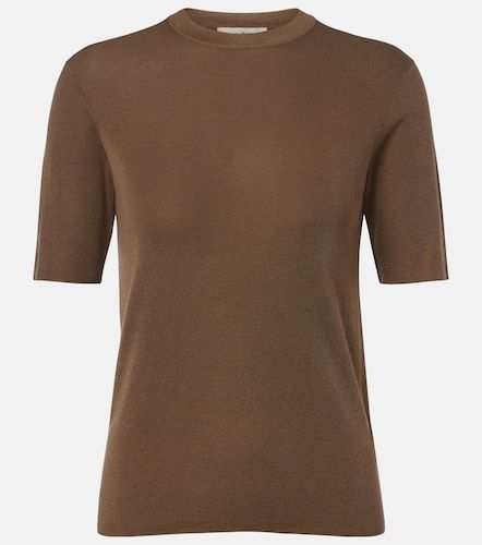 T-shirt Ozzi en soie mélangée - The Row - Modalova