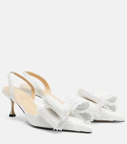Escarpins slingback Le Cadeau en raphia - Mach & Mach - Modalova