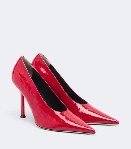 Escarpins Helix en cuir verni façon croco - Christen - Modalova