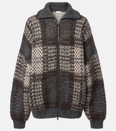 Cardigan en mohair mélangé - Brunello Cucinelli - Modalova