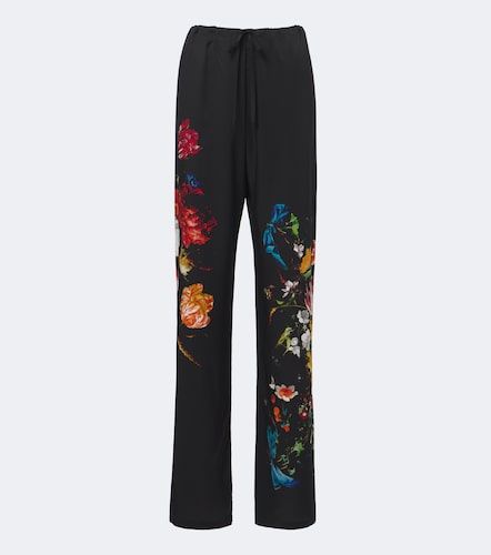Pantalon ample à fleurs - Dries Van Noten - Modalova