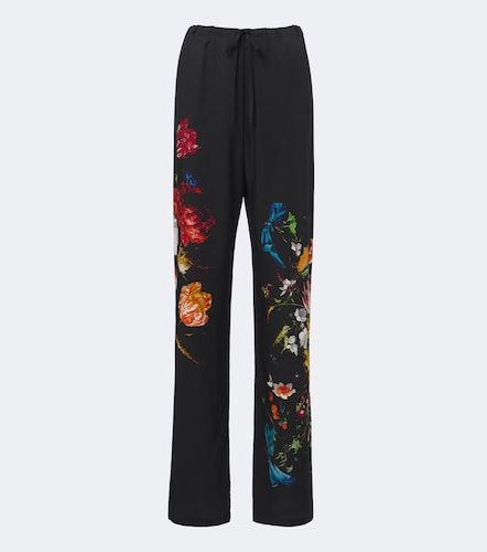 Pantalon ample à fleurs - Dries Van Noten - Modalova