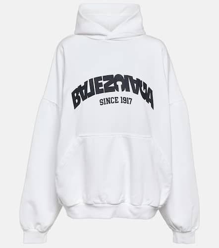 Sweat-shirt à capuche en coton à logo - Balenciaga - Modalova