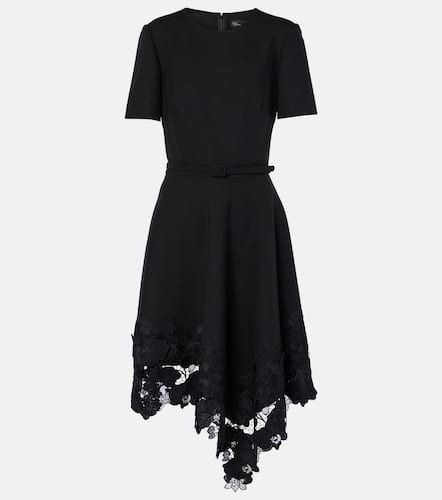 Robe midi asymétrique en laine mélangée - Oscar de la Renta - Modalova