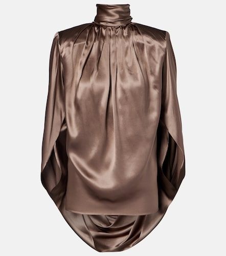Top en satin de soie mélangé - Mugler - Modalova